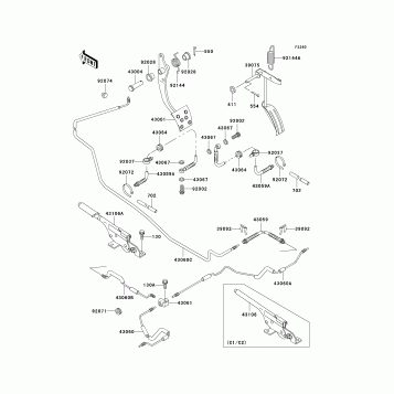Brake Pedal/Throttle Lever