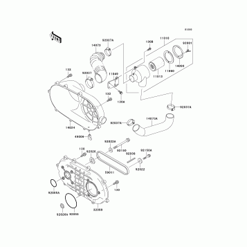 Converter Cover/Drive Belt