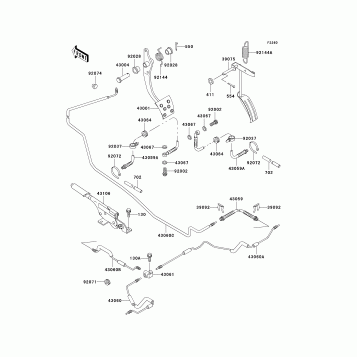 Brake Pedal/Throttle Lever