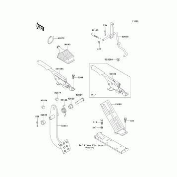 Brake Pedal/Throttle Lever
