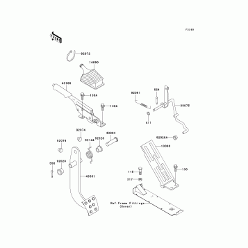Brake Pedal/Throttle Lever