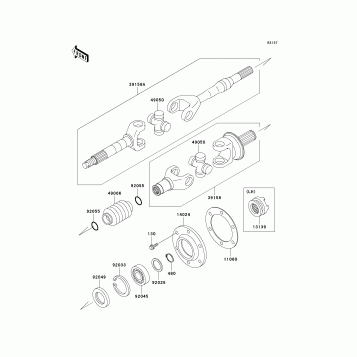 Drive Shaft-Rear(H1)