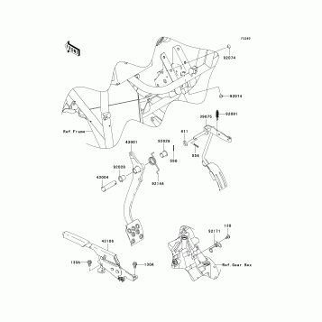 Brake Pedal/Throttle Lever