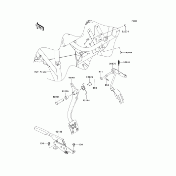 Brake Pedal/Throttle Lever