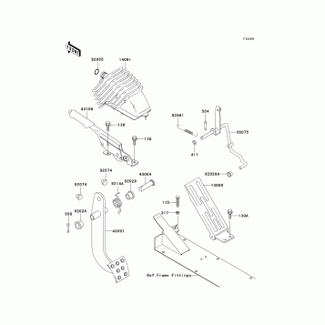 Brake Pedal/Throttle Lever