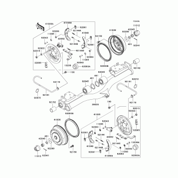 Rear Hubs/Brakes(H8F)
