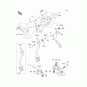 Brake Pedal/Throttle Lever