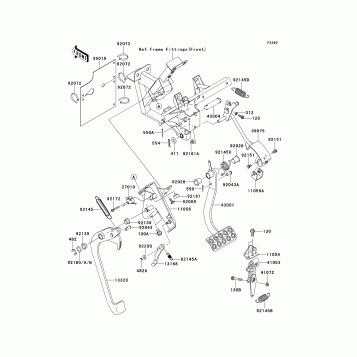 Brake Pedal/Throttle Lever