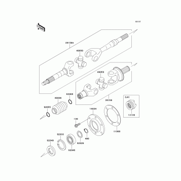 Drive Shaft-Rear(KAF620-E1-E3)