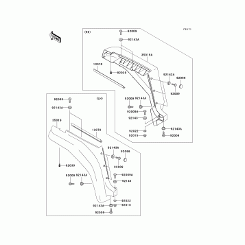 Front Fender(s)(KAF620-E1)