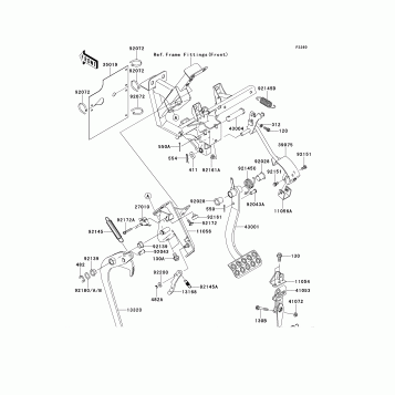 Brake Pedal/Throttle Lever