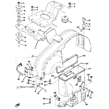 ENGINE BRACKET - DRIVE GUARD