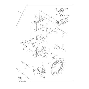 ALTERNATE STARTING MOTOR KIT
