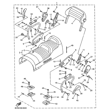 ALTERNATE SEMI DOUBLE SEAT ASSY DX