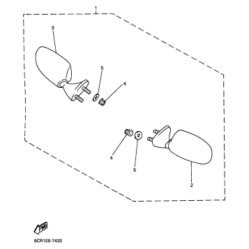 ALTERNATE REAR VIEW MIRROR SET