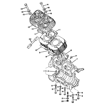CRANKCASE - CYLINDER (EX340A)