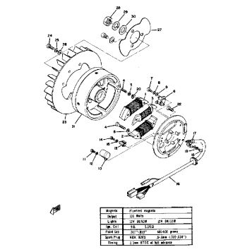FLYWHEEL MAGNETO SL292C