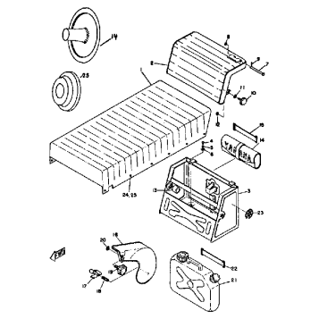 SEAT, TOOL & DRIVE GUARD