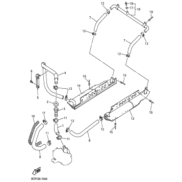 RADIATOR HOSE FOR MM600