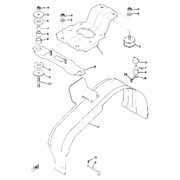 ENGINE BRACKET-DRIVE GUARD