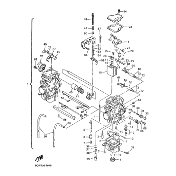 CARBURETOR 1 FOR VT600