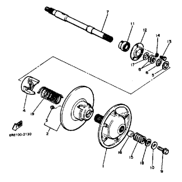 SECONDARY SHEAVE SR540F