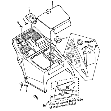 INSTRUMENT PANEL BR250F - G