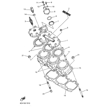 CYLINDER HEAD FOR VX700