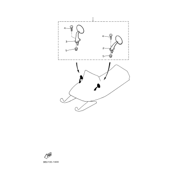ALTERNATE REAR VIEW MIROR SET