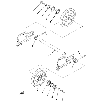 REAR AXLE - WHEEL