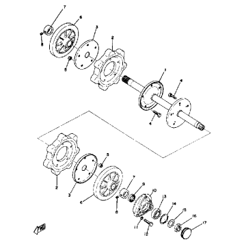 FRONT AXLE GPX338F - GPX433F