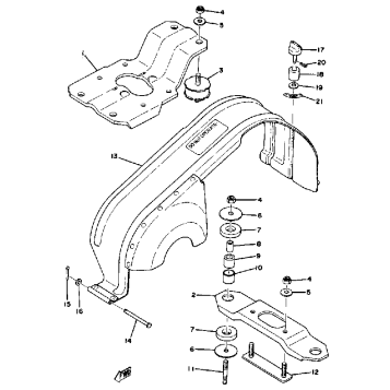 ENGINE BRACKET - DRIVE GUARD