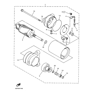 ALTERNATE STARTER MOTOR ASSY