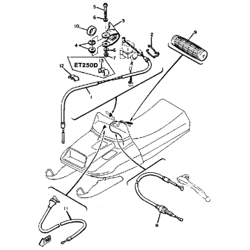 CONTROL - CABLE ET250D - E