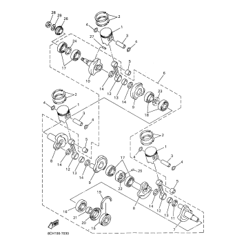 CRANKSHAFT PISTON FOR MM700