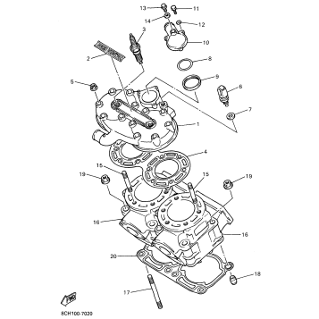 CYLINDER HEAD FOR MM600