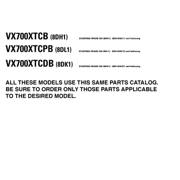 ~MODELS IN THIS CATALOG