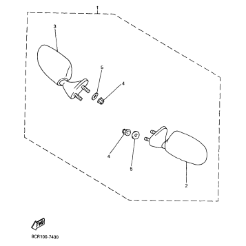 ALTERNATE REAR VIEW MIRROR SET
