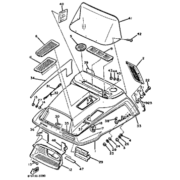 SHROUD - WINDSHIELD ET340TG
