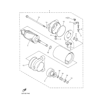 ALTERNATE STARTER MOTOR ASSY