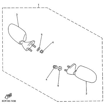 ALTERNATE REAR VIEW MIRROR SET