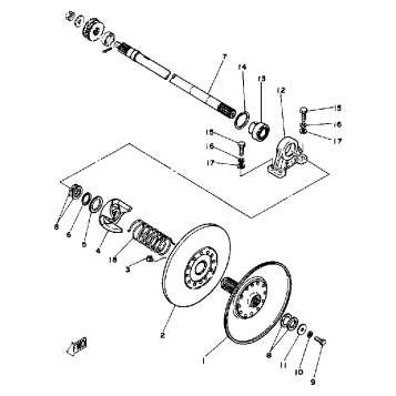 SECONDARY SHEAVE EC540C - D