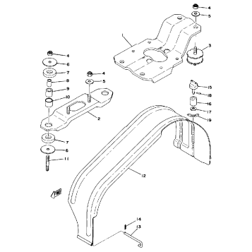 ENGINE BRACKET - DRIVE GUARD