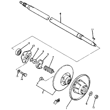 SECONDARY SHEAVE BR250F - G