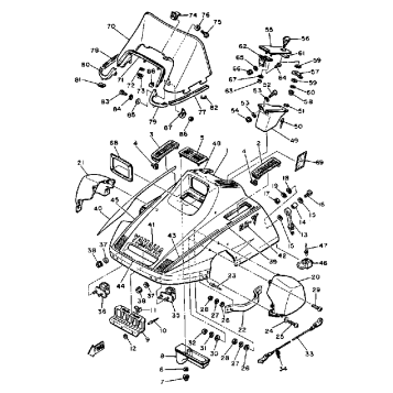 SHROUD - WINDSHIELD SR540D