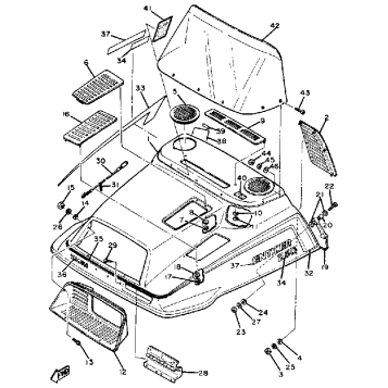 SHROUD - WINDSHIELD ET250E