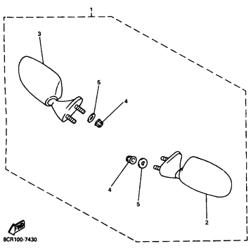 ALTERNATE REAR VIEW MIRROR SET