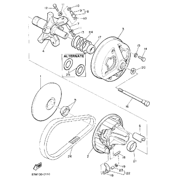 PRIMARY SHEAVE (EX570EP) (YPZ)