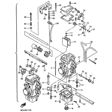 CARBURETOR FOR VX600