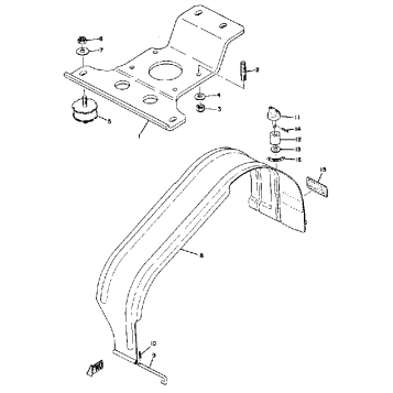 ENGINE BRACKET - DRIVE GUARD GPX338F - GPX433F